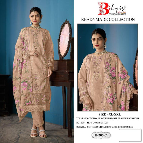 Bilqis B 205 Readymade Lawn Cotton Pakistani Salwar Kameez