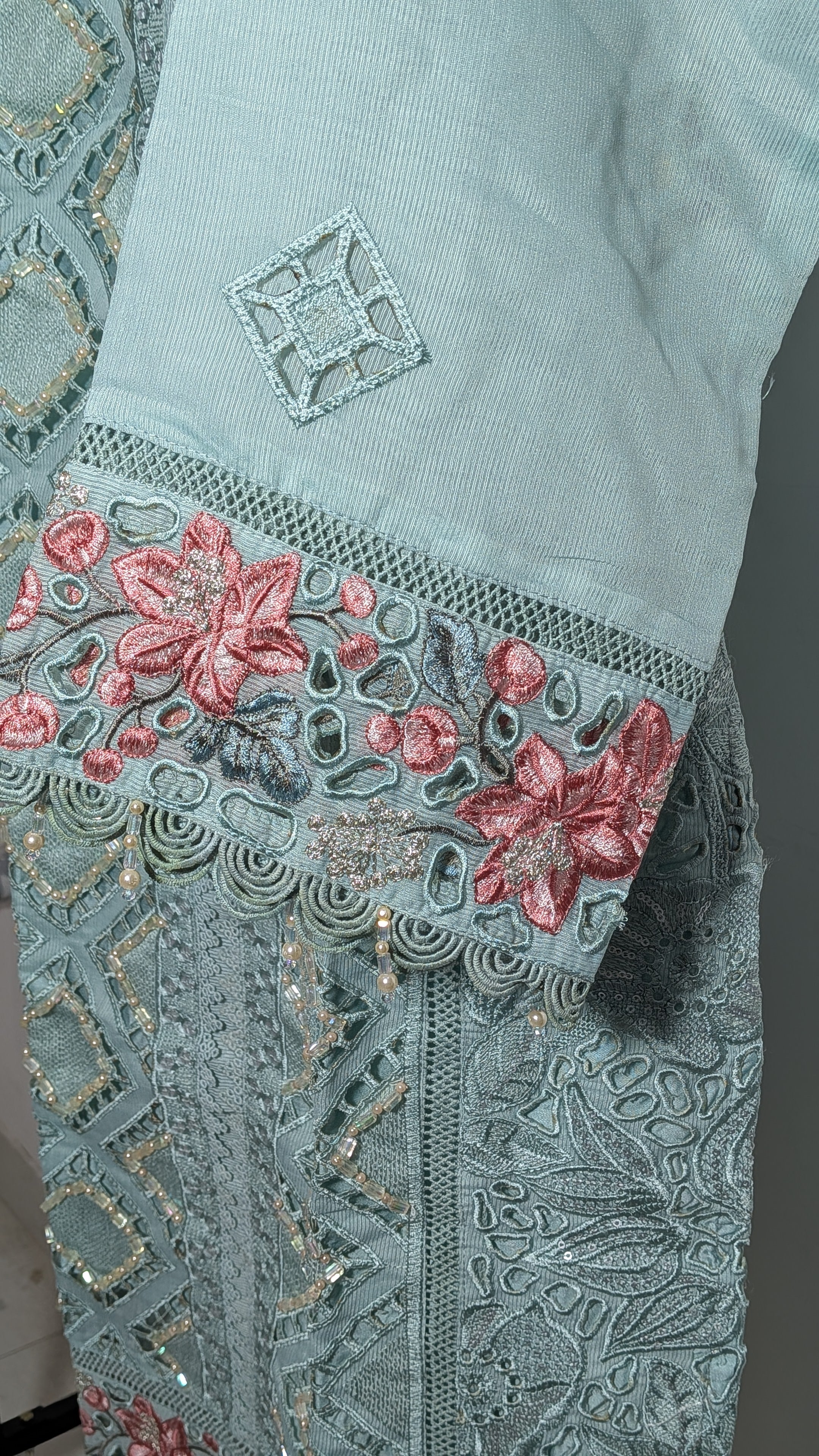 The Ethereal Pearl & Cutwork Collection | Available in 3 Pastel Hues